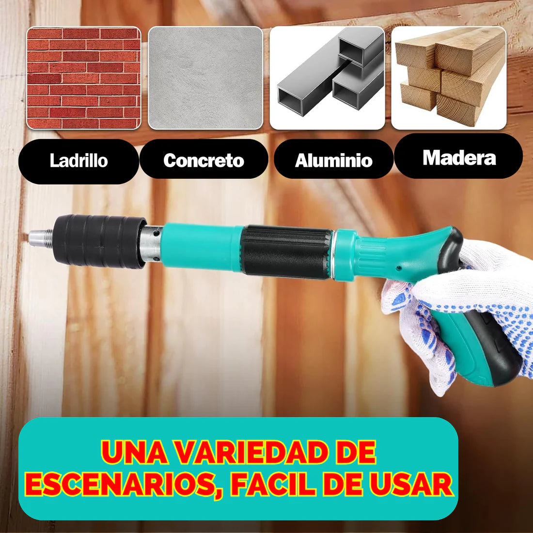 PISTOLA DE CLAVOS FULMINANTES