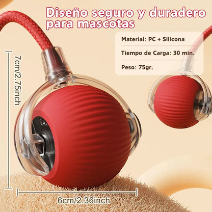 PELOTA INTERACTIVO PARA GATOS con Soga
